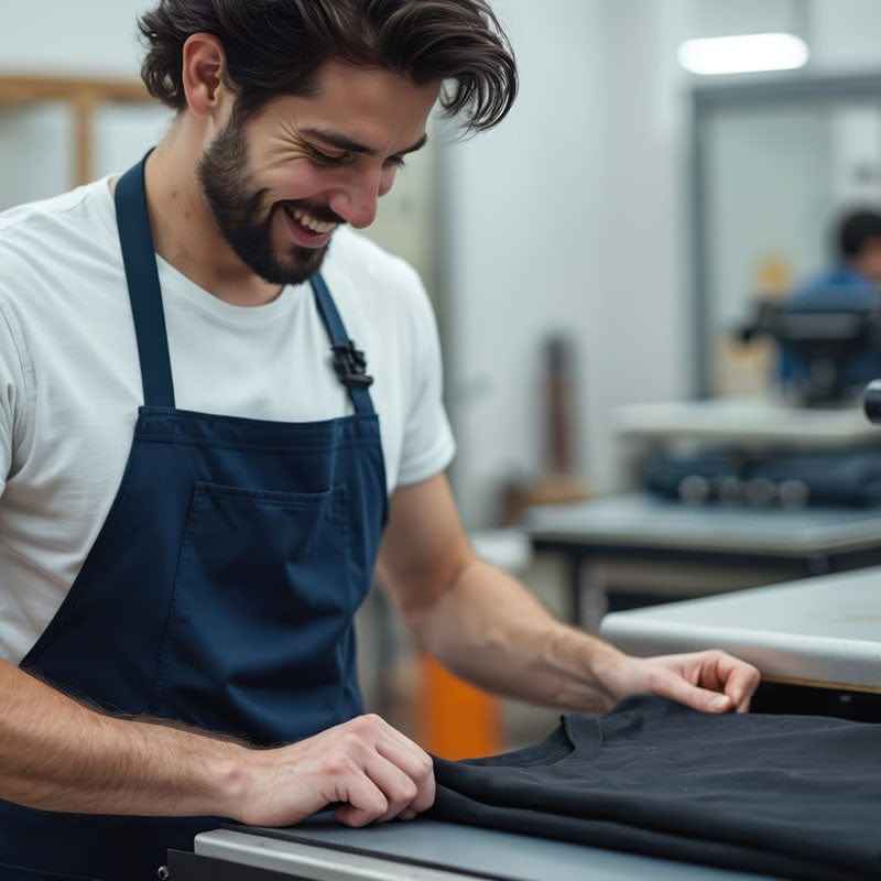 T-Shirt Printing Scene (On-Demand Process)