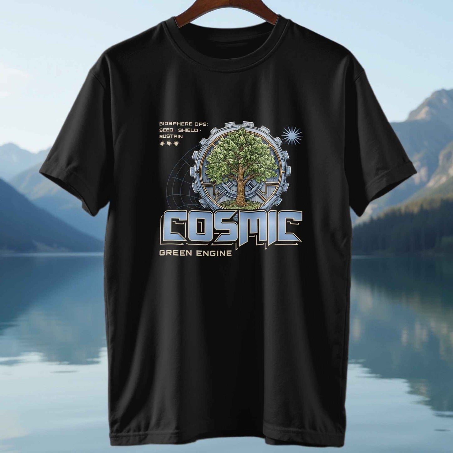 Cosmic Green Engine T-Shirt