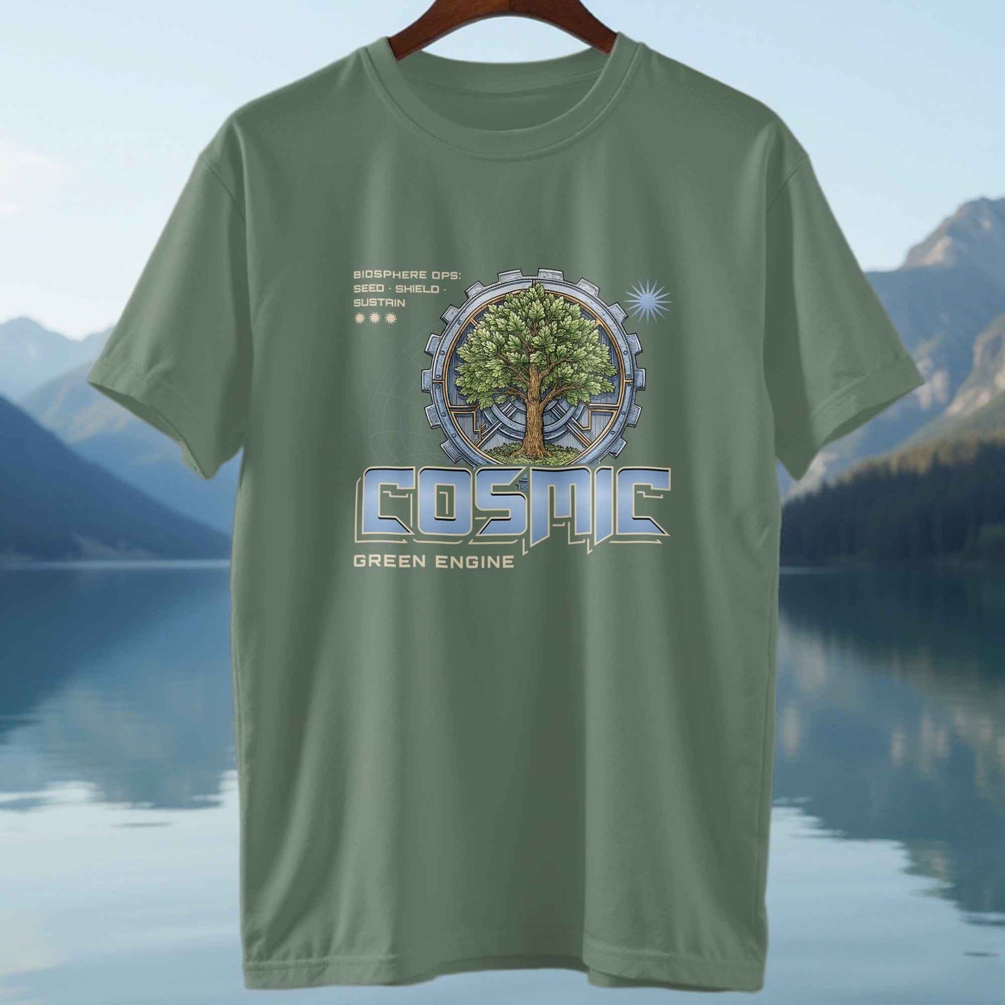 Cosmic Green Engine T-Shirt