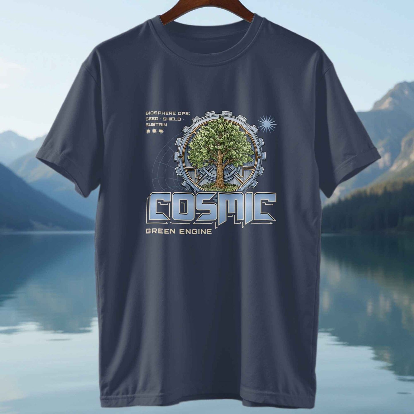 Cosmic Green Engine T-Shirt