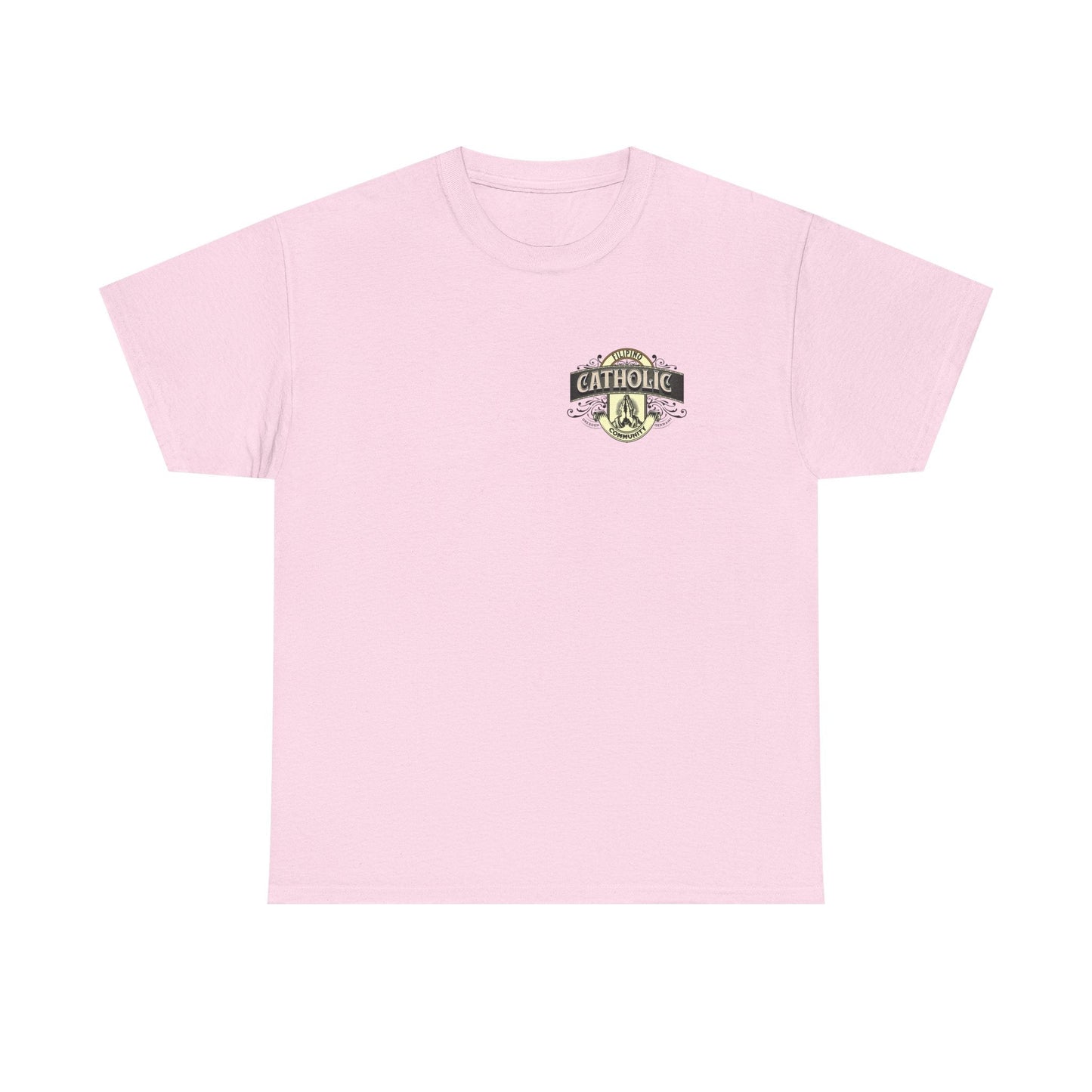 Filipino Catholic Community T-Shirt Adult Light Pink / S
