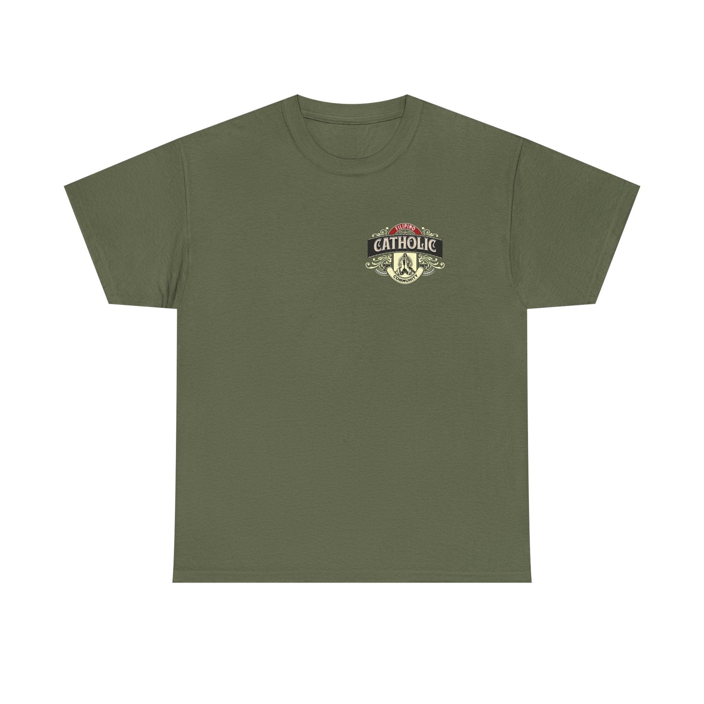 Filipino Catholic Community T-Shirt Adult Military Green / S