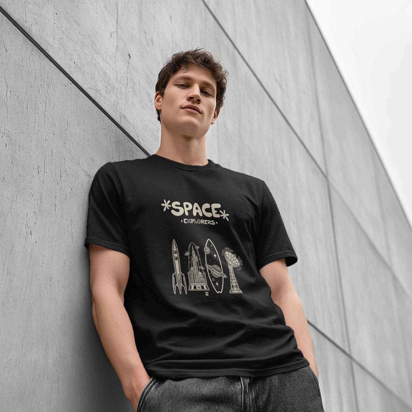 Space Explorers Retro T-Shirt