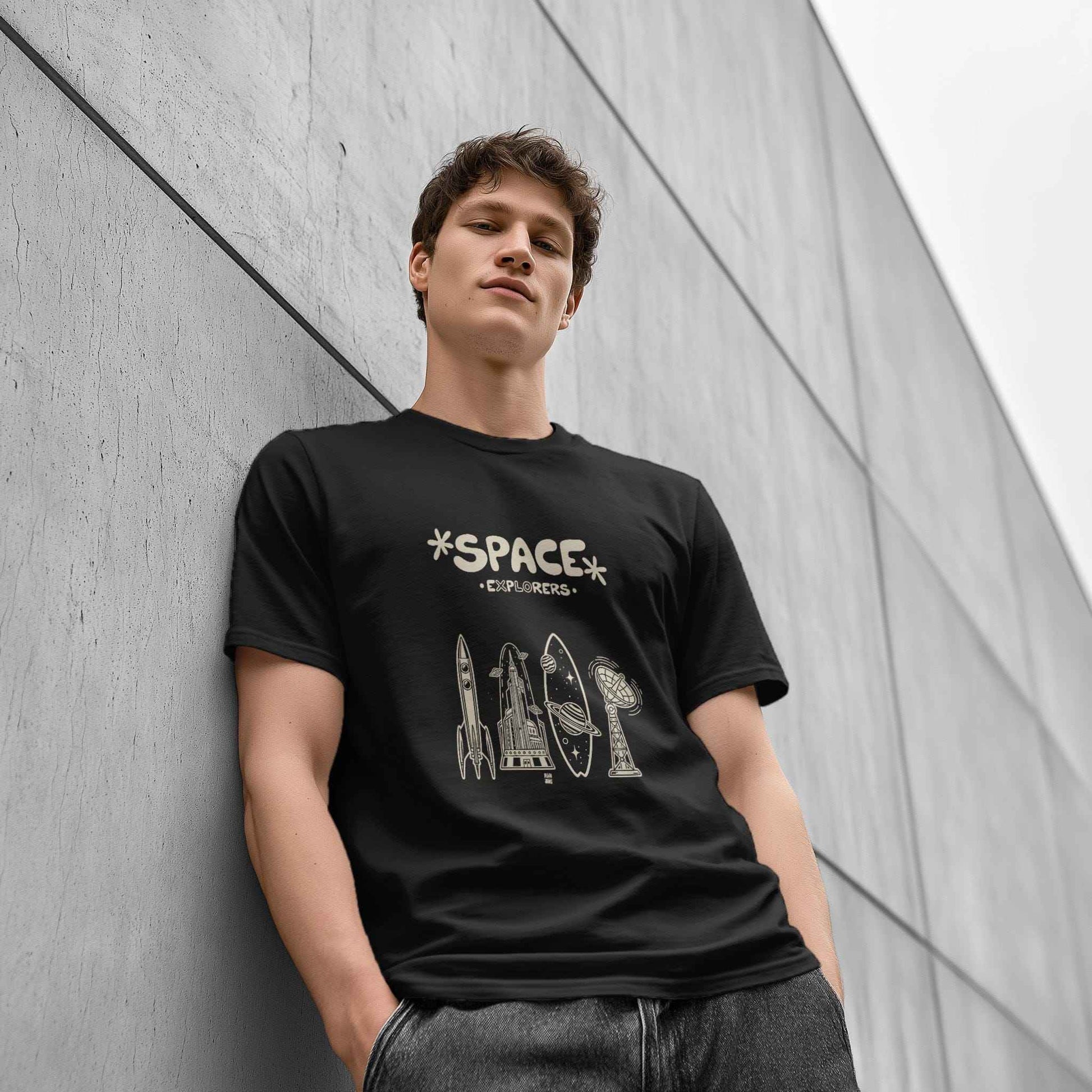 Space Explorers Retro T-Shirt