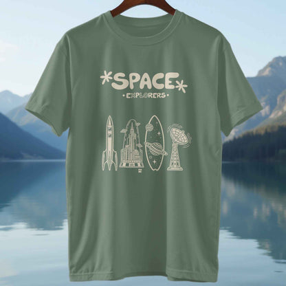 Space Explorers Retro T-Shirt